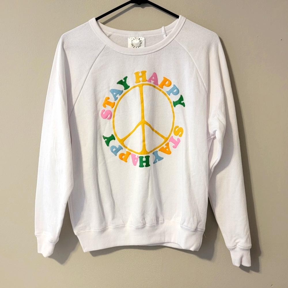 33 Revolutions Stay Happy Sweat Shirt